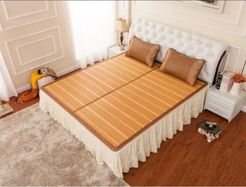 

Cool summer mat Double sided folding wrapping 1.5/1.8 bamboo mat