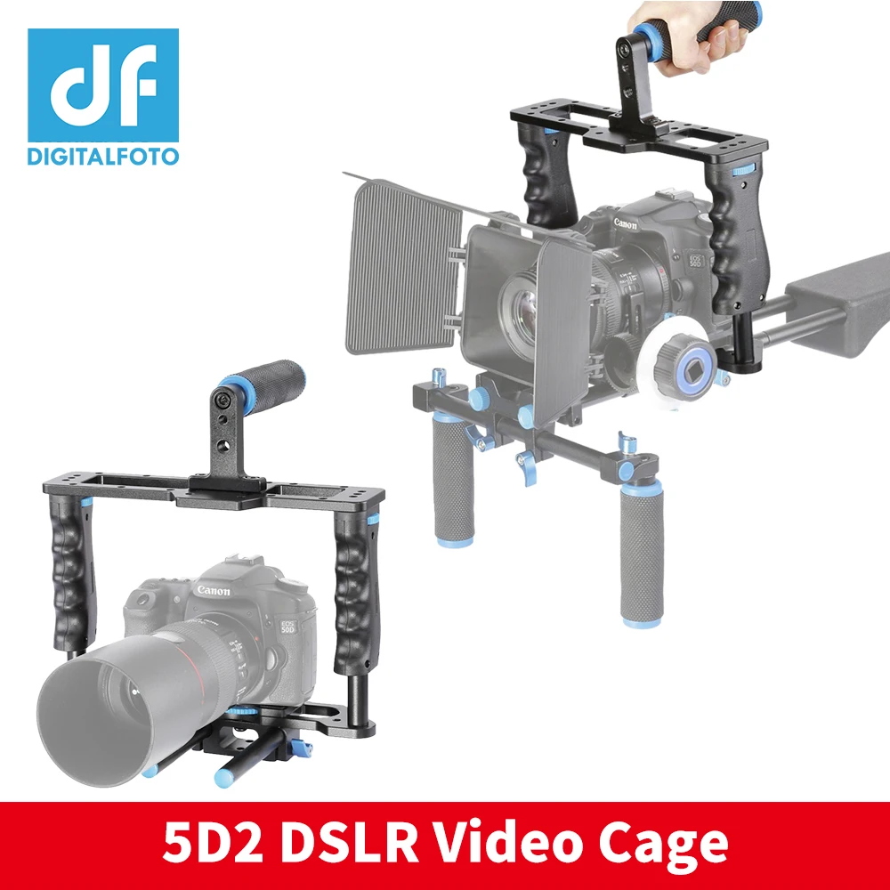 DSLR 5D2 rig 5D3 видео установка для цифровой зеркальной фотокамеры плечевой стабилизатор steadicam непрерывный Фокус Матовая коробка GH4