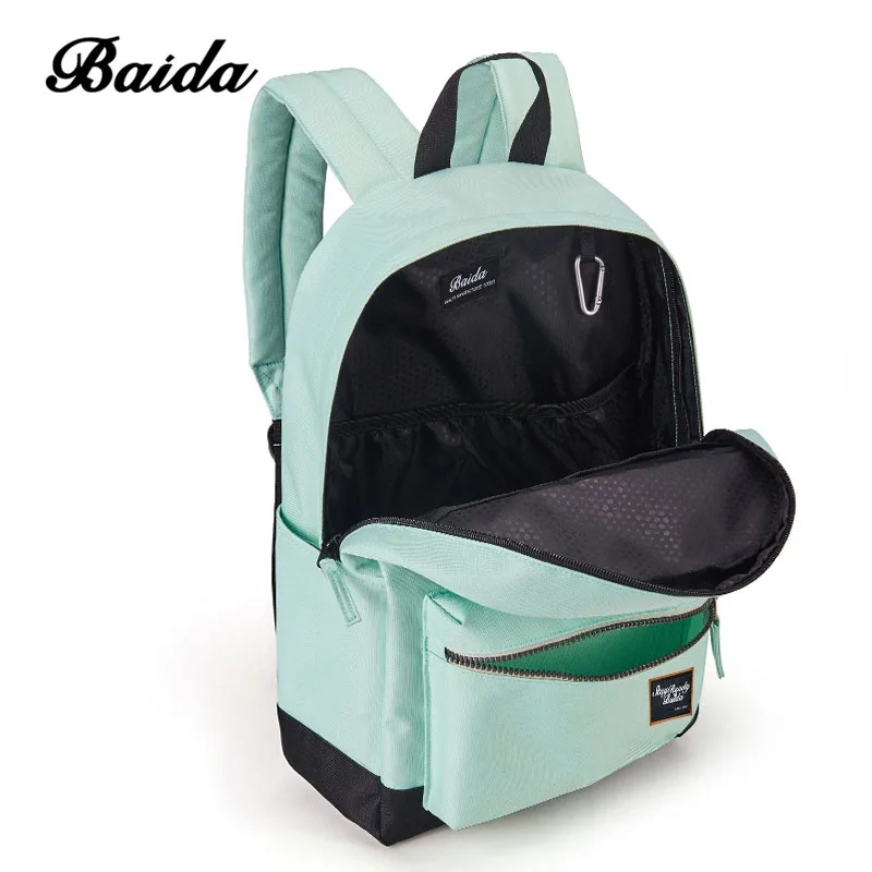 BAIDA модный рюкзак для женщин, рюкзаки для отдыха и путешествий, рюкзак для девочек-подростков, контрастный цвет, рюкзак для ноутбука, школьные сумки