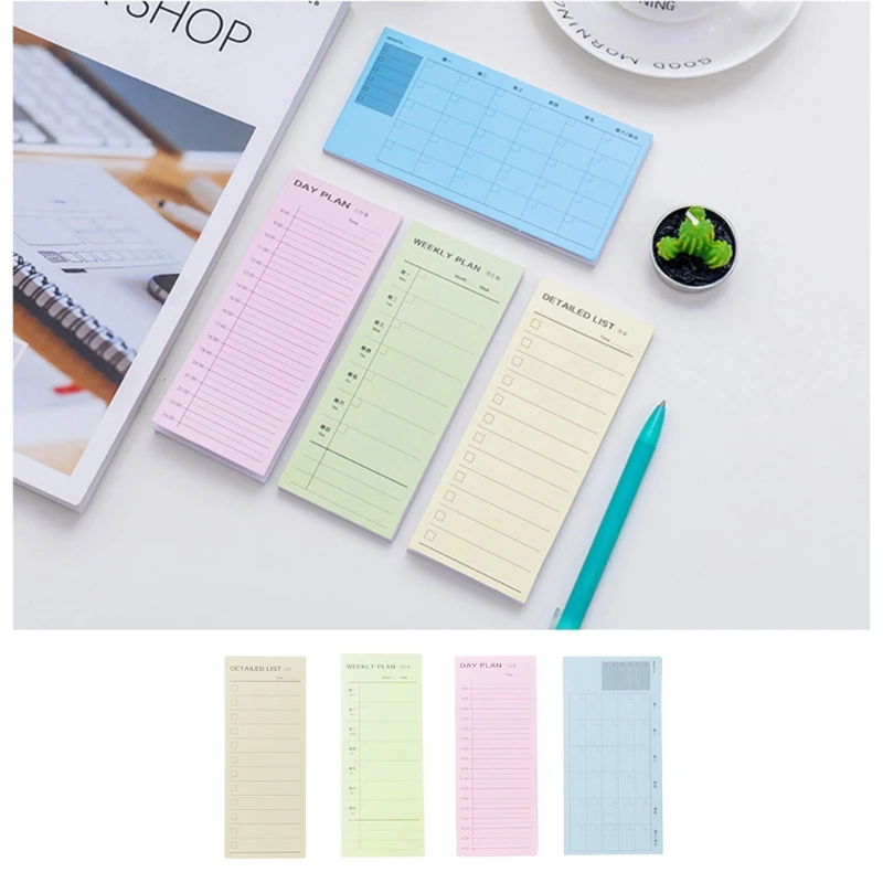 

Inventory Weekly Daily Monthly Planner Notebook Sticky Note Pads Schedule Memo