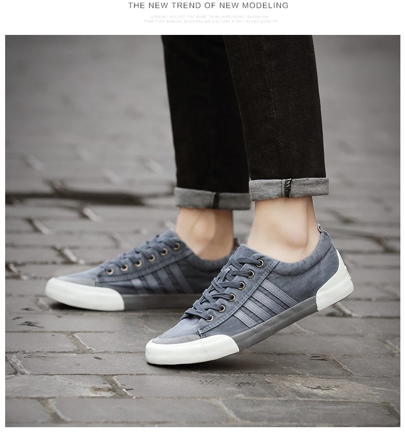 Yeeloca Mannen Canvas Schoenen Mode Effen Kleur Mannen Gevulkaniseerd Schoenen повседневные кроссовки на шнуровке Schoenen Mannen