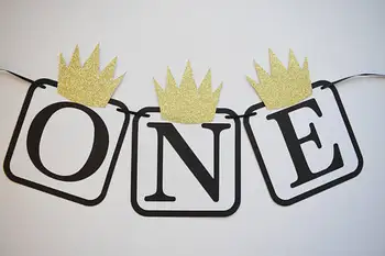 

personalized Wild One 1st birthday high chair Banners baby shower buntings nursery room garlands photo booth