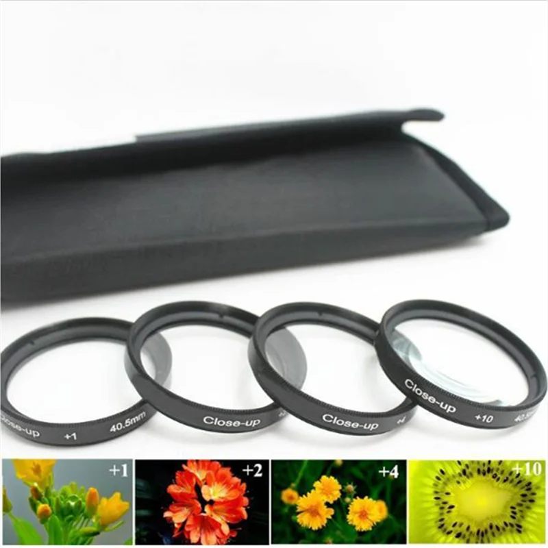 

37 40.5 43 46 49 52 55 58 62 67 72 77 82mm +1+2+4+10+Bags lens Close Up Close-up Macro Kit filter For Pentax Sony Canon Nikon