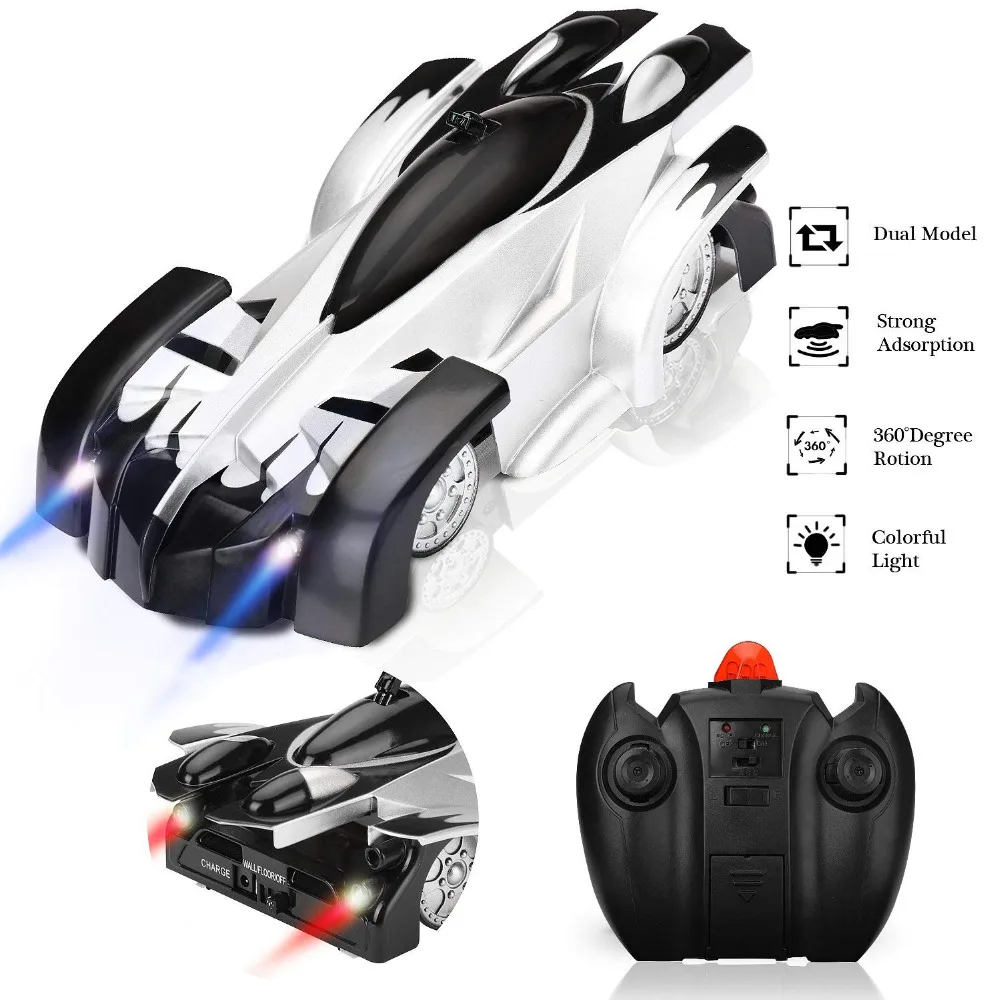 

Remote Control Car, Rechargeable Wall Climbing Car Dual Modes 360 Rotation Stunt Zero Gravity Kids Toys