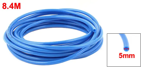 8mm x 5mm Pneumatic Air Compressor Tubing PU Hose Tube Pipe 8.4M Blue