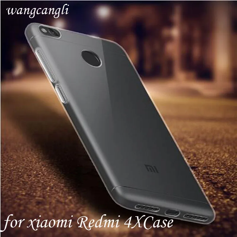 

Wangcangli for redmi 4x case cover back bumper for xiaomi redmi 4x case Silicone case Airbag protection Transparent Ultra thin