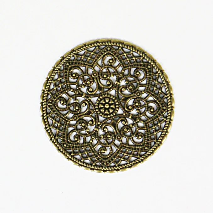 

DIa41mm bronze material home decoration vintage metal craft scrapbooking handmade DIY metal embellishment 10pcs/lot
