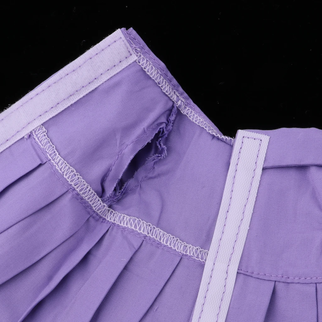 3pcs Purple Clothes Suit for Mellchan Baby Doll 9-11inch Girl Doll Dress Skirt Socks Clothing Accessories