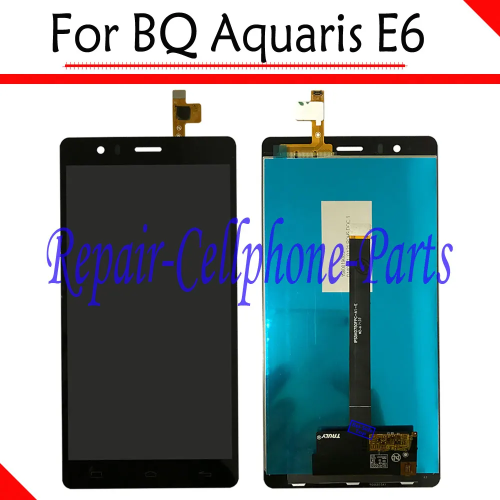 

6.0 inch Black 100% New Full LCD DIsplay + Touch Screen Digitizer Assembly Replacement For BQ Aquaris E6 Free Shipping