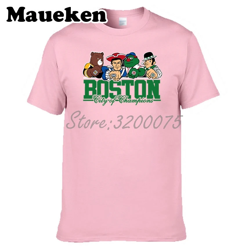 Для мужчин Boston City For New England Celtics Bruins Красная футболка Sox одежда футболка мужская комикс мультфильм W0301001 - Цвет: 18