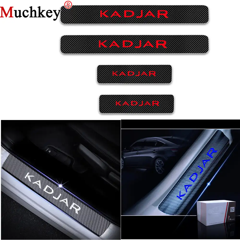 For Renault Kadjar Carbon Fiber Vinyl Stickers Car Door