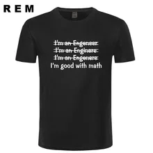 Engineer Mens T-shirt Good With Math tshirt shirt funny typography Womens Husband gift t-shirt More Size and Colors