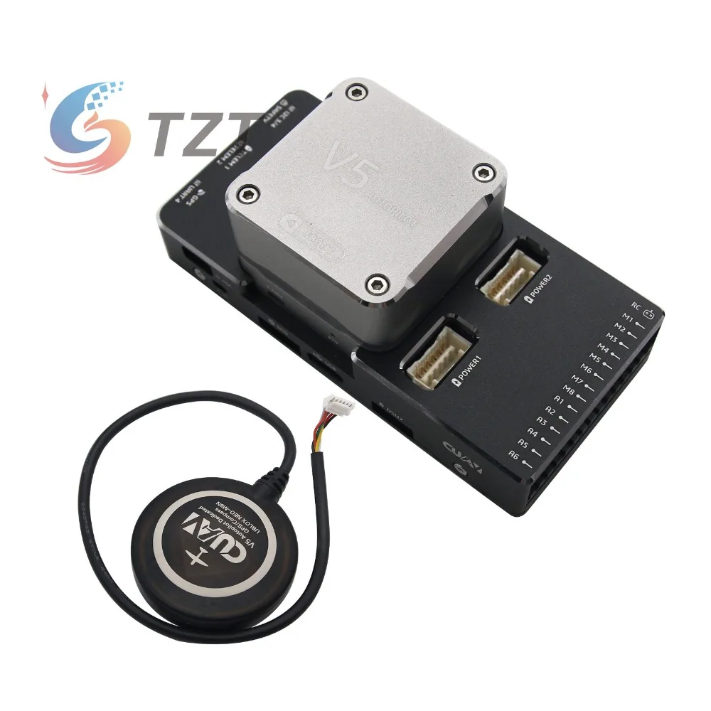 

2018 CUAV Pixhack V5 Autopilot for FPV RC Drone Quadcopter Helicopter Flight Simulator + M8N for GPS Module