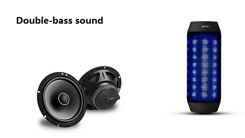 Супер бас Мини Портативный беспроводной Bluetooth динамик плюс Led водонепроницаемый динамик USB аудио 3,5 мм Сабвуфер, для компьютера динамик