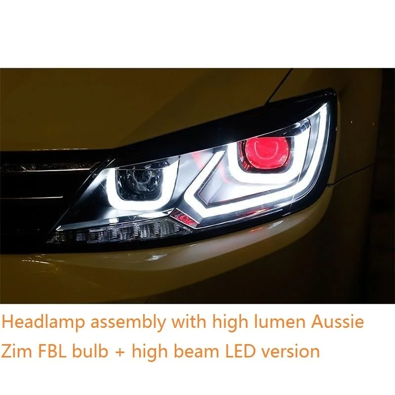 Number 10 Cob Дневной стиль Drl ходовые огни лампы Luces Led Para Авто Assessoires автомобиля освещение фары для Volkswagen Lamando - Цвет: Number 10