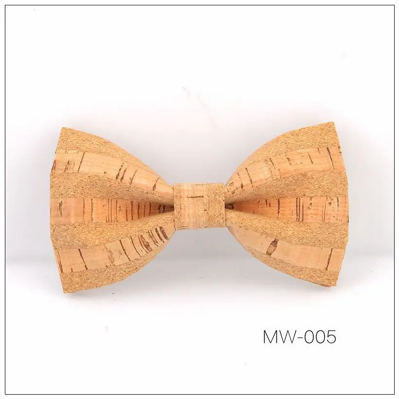 Бренд, мужские, для мальчиков, мягкие, из пробкового дерева, банкетный галстук-бабочка, аксессуар ручной работы, свадебные, вечерние костюмы, деревянный галстук-бабочка, галстук-платок - Цвет: Cork Wood Bowtie