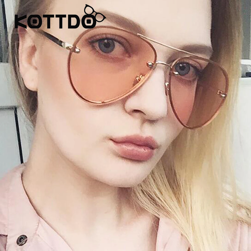Fashion Women SunGlasses Frames Men Metal Sunglasses Brand Designer