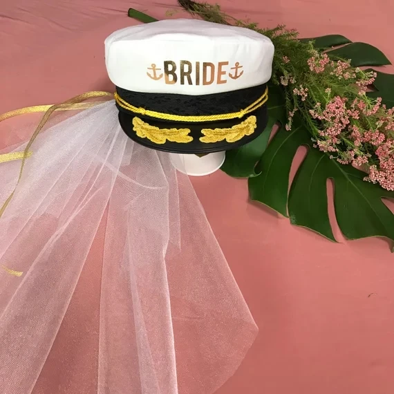 Bride Captain Hats With Veil 