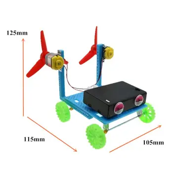 

Double-helix Electric Wind Turbine Power Kit DIY Assemble Toy Kids Student Science Experiment Educational Gift