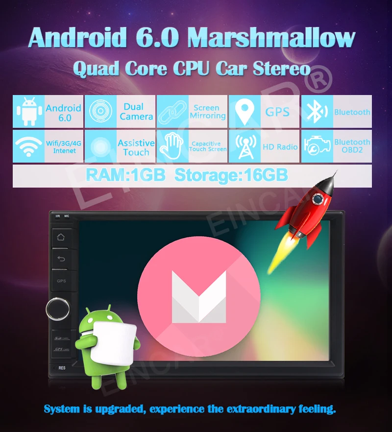 Clearance Android 6.0 Car Stereo Double 2 Din GPS Navigation Car Deck Radio In Dash Head unit Support Bluetooth/WiFi/OBD2/Mirrorlink/SWC 3 Clearance Android 6.0 Car Stereo Double 2 Din GPS Navigation Car Deck Radio In Dash Head unit Support Bluetooth/WiFi/OBD2/Mirrorlink/SWC 3