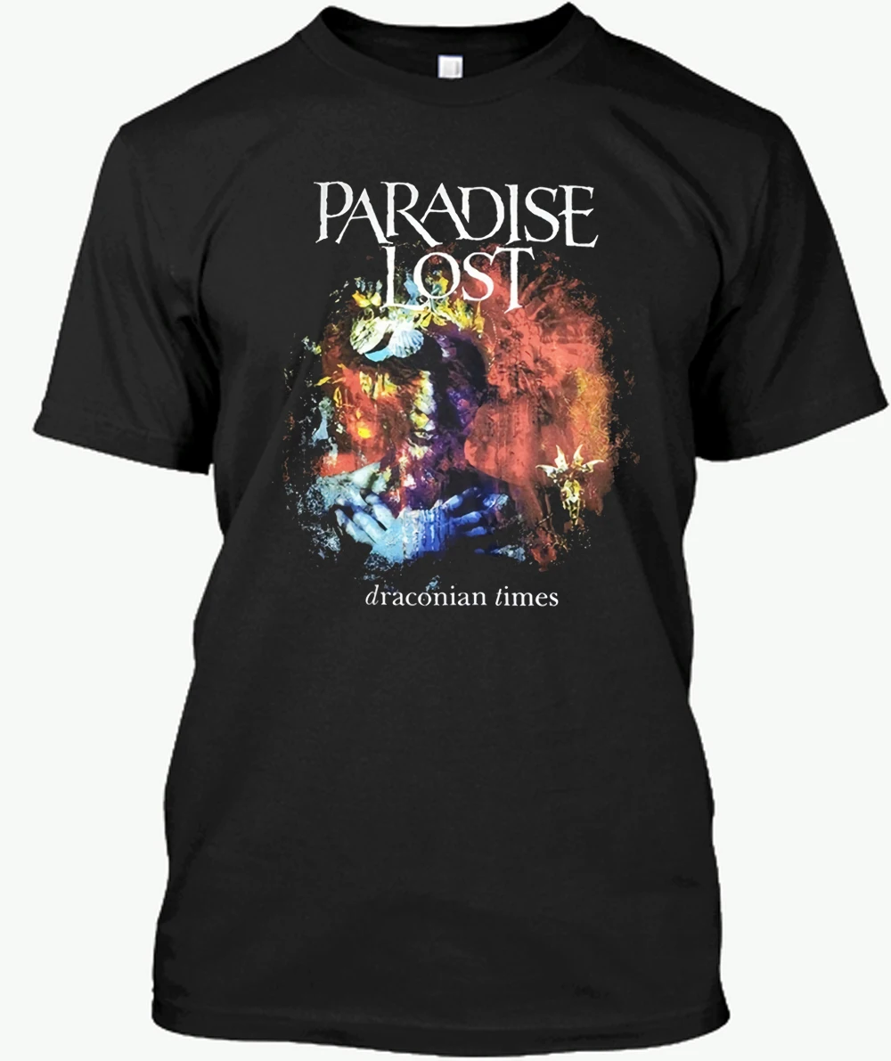 

New 2018 Summer Style T Shirt Design Paradise Lost Draconian Times T-Shirt Crew Neck Short-Sleeve Mens T Shirts EZRKCMZO