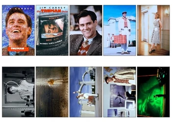 

10 pcs/lot The Truman Show Movie Poster Souvenir Card Scrapbook Sticker DIY Decoration Bank Credit Bus ID Card Stickers 1149