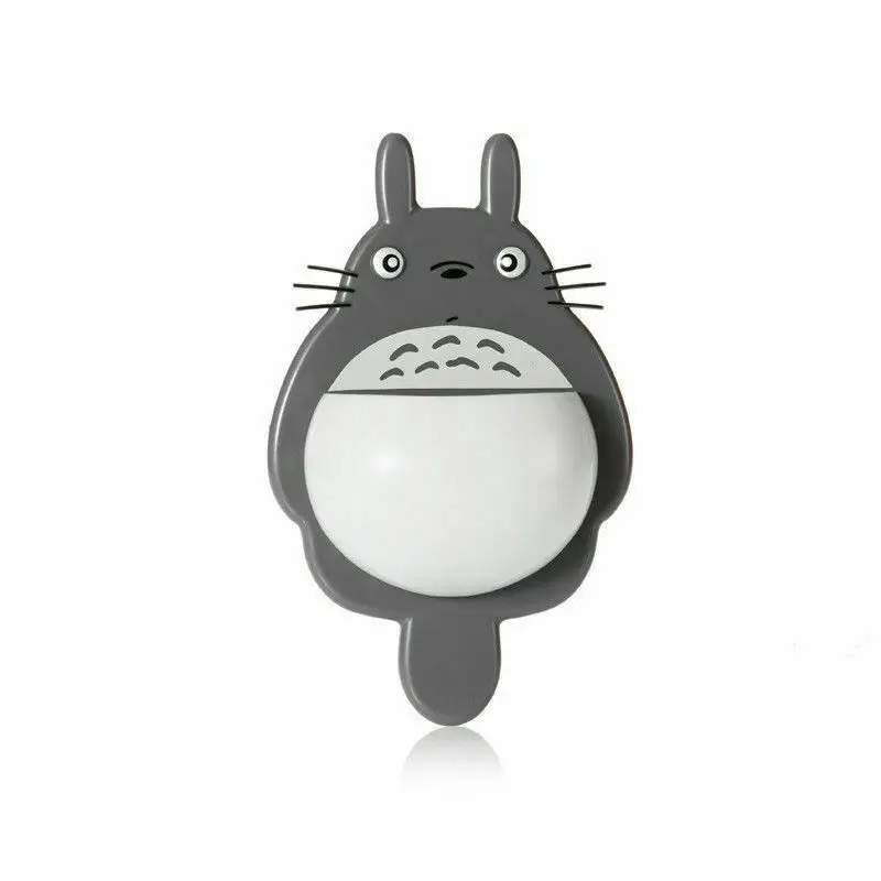 Новая настенная подставка для зубных щеток Totoro, подставка для зубной пасты, подставка для зубной пасты, зубная щетка и держатели зубной пасты - Цвет: Темно-серый