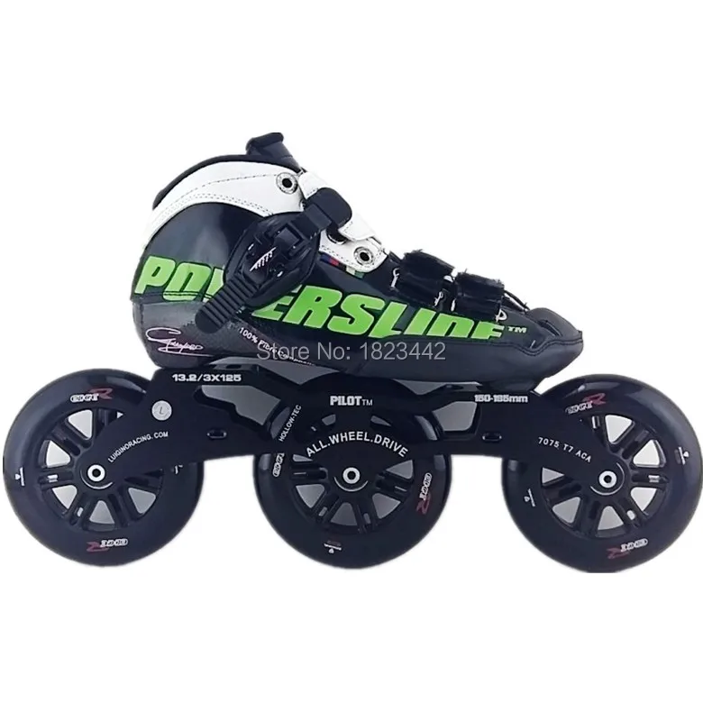 

Powerslide C6 Roller skating shoes Carbon Fiber skate shoes with FIGHTER 3X125 super-strength bracket