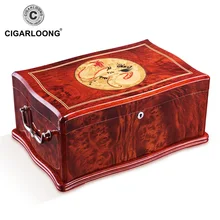 CIGARLONG ящик для сигар Дракон пианино краски Humidor кедра увлажнение коробка CA-4009