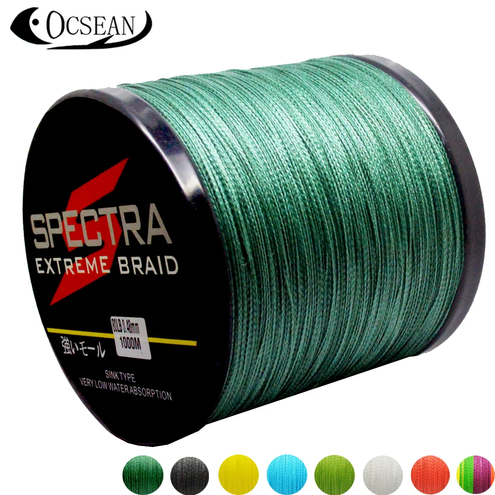 SPECTRA 1000M 10 80LB Power Pro PE Braided Fishing Line 4 Strand Super