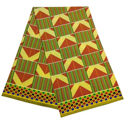 6 ярдов Анкара Африканский воск печать ткань Низкая цена Распродажа Анкара Африканский вощеная ткань для свадебного платья - Цвет: HS451127D11