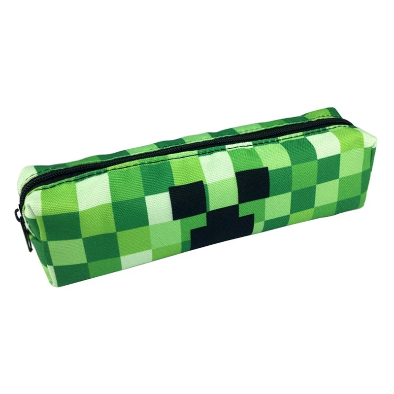 Classic Game Minecraft Pencil Case Animated Cartoon Fabric Canvas Big