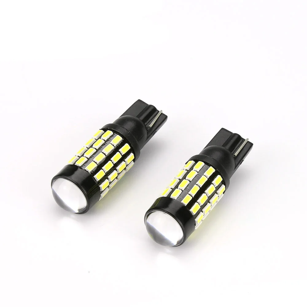 Zdatt T10 w5w Led 54 светодиодный 3014 SMD линзы сигнальная Лампа 194 168 Автомобильный светодиодный светильник 12В Автомобильный Стайлинг 6000K просвет светильник 1/2/3/5 пар в упаковке