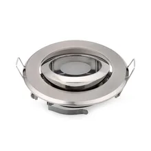 CE по ограничению на использование опасных материалов в производстве Никель круглый светодиодный светильник корпус светодиодного светильника GU10 Точечный светильник рама