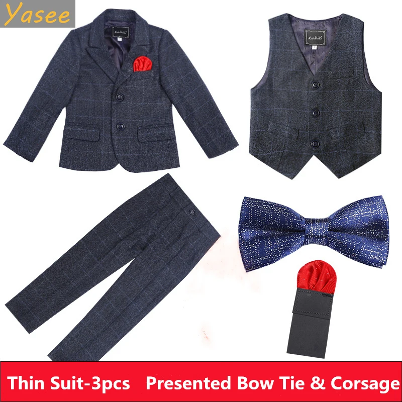 

Boys suits kids Wedding costume tuxedo blazer Suits baby boy suit Formal School uniform 3-pieces suits set