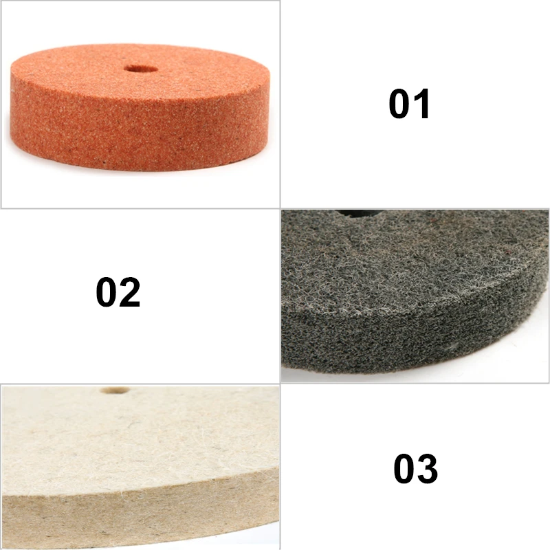 Join Ware 150MM 25MM Thick Nylon Fiber Wheel Abrasive Polishing Buffing Disc Abrasive Disc Polishing Tools 2pcs