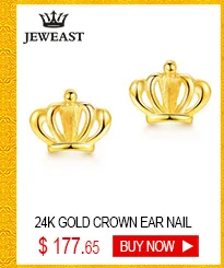 JLZB 24K Pure Gold Earring Real AU 999 Solid Gold Earrings Beautiful Gypsophila Upscale Classic Fine Jewelry Hot Sell New 2020