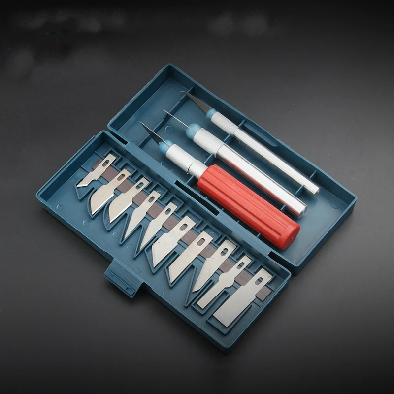 13 pieces / set carving knife sets cutting knife hand wood mold rubber