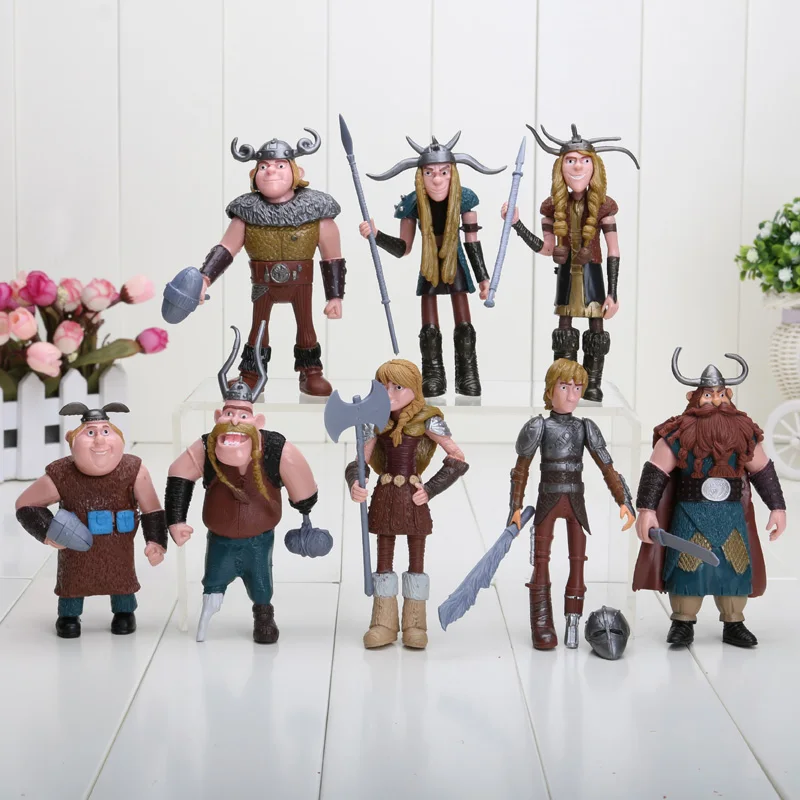 

8pcs/set 10-13cm How to Train Your Dragon 2 Figures PVC Dragon Action Figures Classic Toys Kids Gift