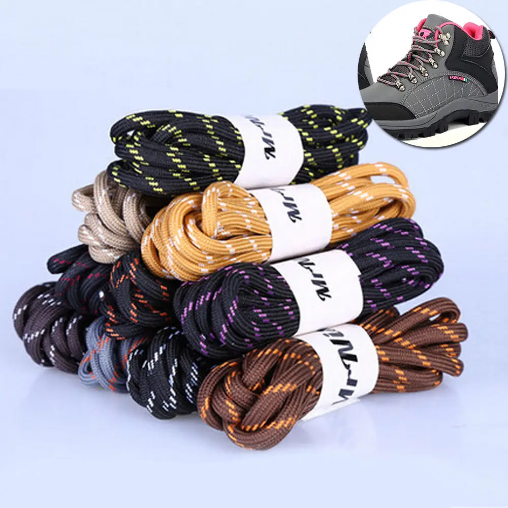 

120CM-160CM One Pair Bootlaces Walking Boot Hiking Boot Strong Round Laces Bootlaces Mountaineering shoes