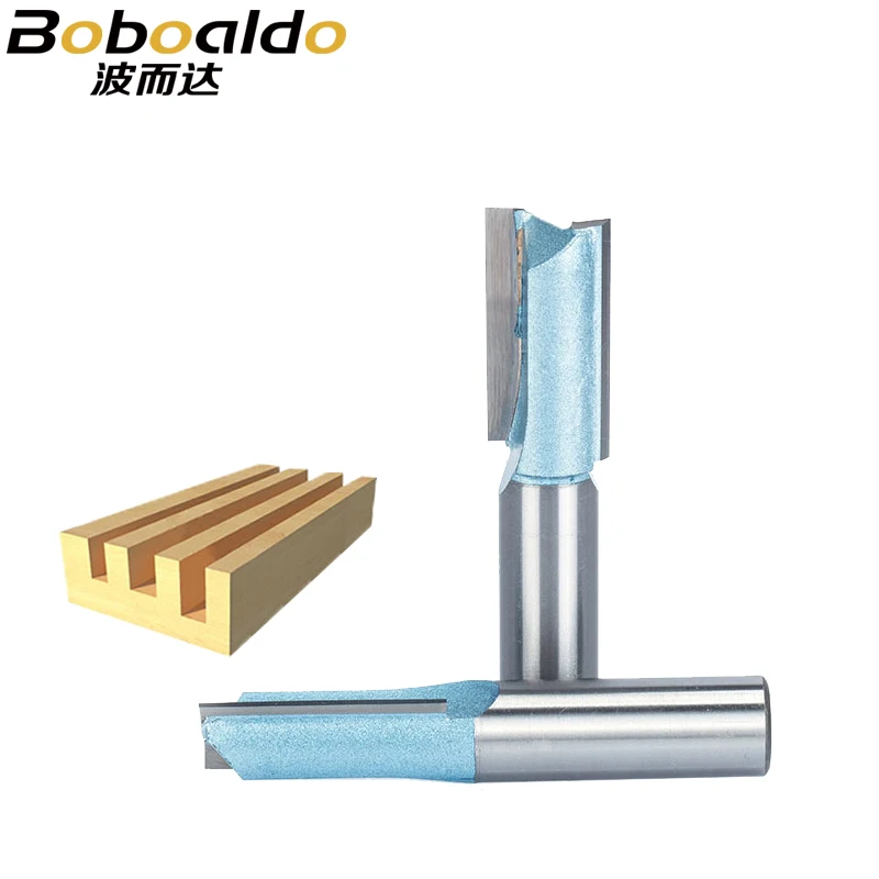 

1pc Industrial Grade Woodworking Router Bit Double Edged Endmill Straight Trimmer Bit SharpedTungsten Milling Cutter