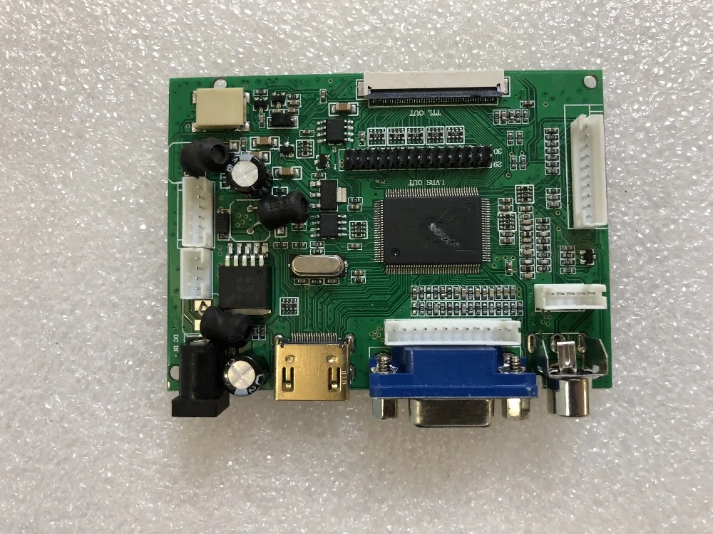9 Inch for Raspberry Pi 3 LCD Display Screen Matrix TFT Monitor AT090TN12 V.3 with HDMI VGA AV Input Driver Board Controller
