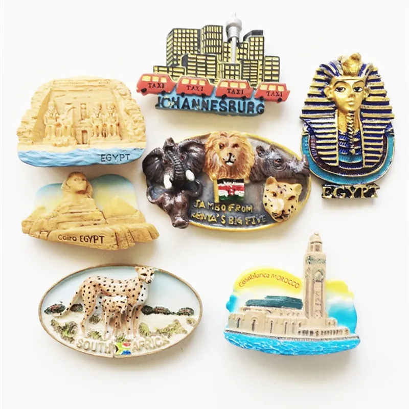 

Morocco Fridge Magnets Marrakech Casablanca 3D Handmade Refrigerator Magnetic Stickers Tourist Souvenir Home Decoration