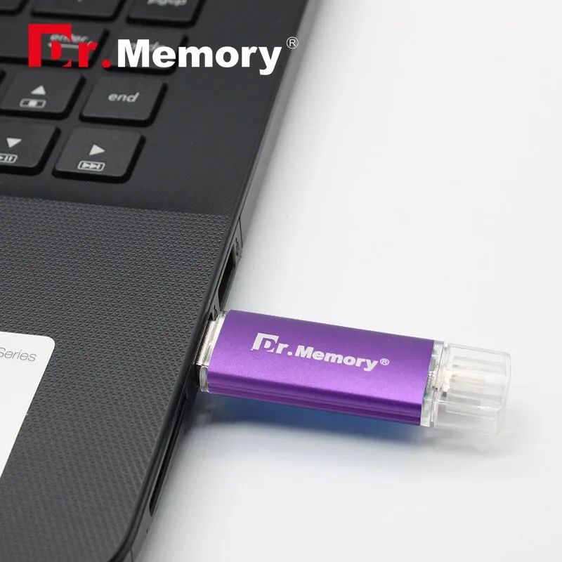 Usb флеш-накопитель Dr. memory OTG, розовое золото, 4 ГБ, 8 ГБ, 16 ГБ, 32 ГБ, 64 ГБ, флеш-накопитель, диск памяти, яркий, настраиваемый, usb флешка, горячая Распродажа