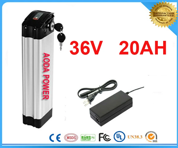 Top discharge ebike battery 36v electric bike battery 36V 20Ah For 36V bafang/8fun 500W motor with charger+bms  For Samsung Cell