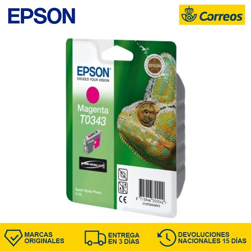 Картридж Epson T0343 пурпурный пигмент стилус ФОТО 2100 1 шт (ы) 246 мм 116 145 | Компьютеры и