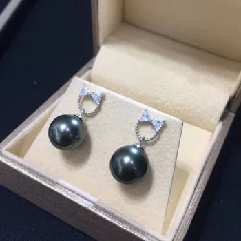 

925 Sterling Silver Pearl Party Earrings Findings and Component Jewelry Parts Fittings for Pearls Coral Jade Agate Beads Stones