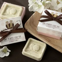 Мыло в виде совы, ароматное натуральное мыло ручной работы, очищающее, для ухода за кожей, осветляющее мыло для ванны, свадебные, вечерние, подарок на день Святого Валентина