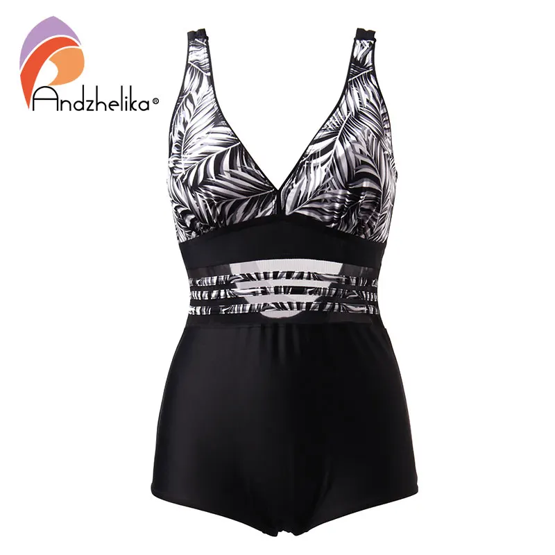 Andzhelika bikini 2018 женский купальник монокини для девушек размера плюс боди Монокини