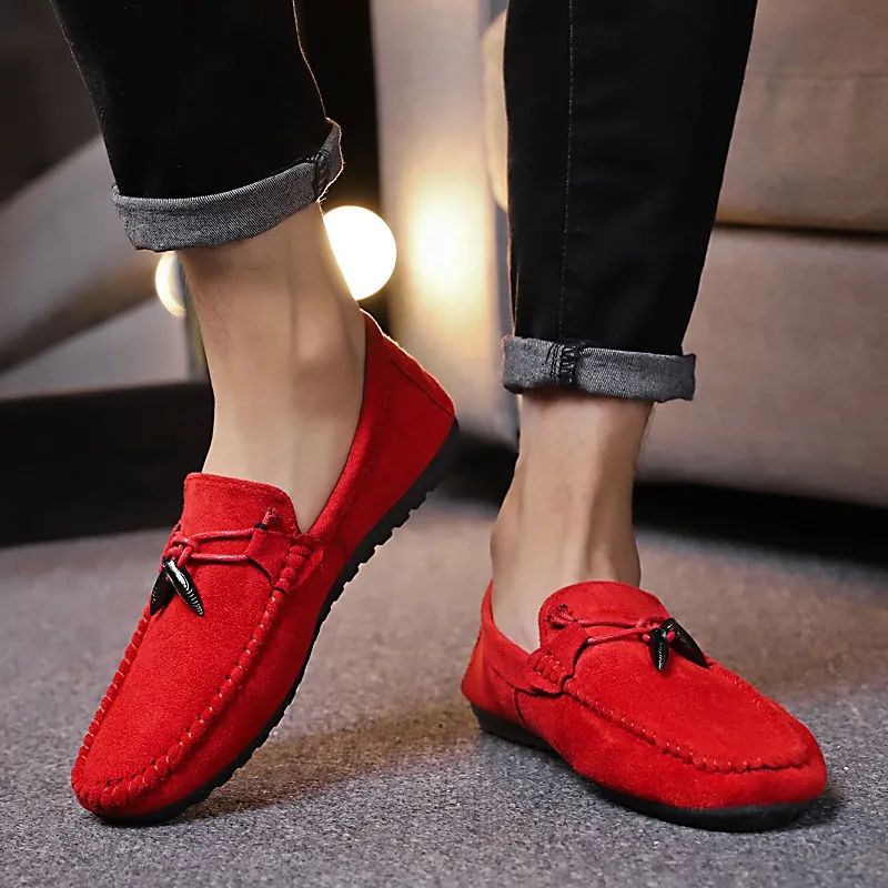

Men Casual Shoes 2018 Fashion Men Shoes Suede Man Loafers Moccasins Hombre Slip on Men's Flats Loafers Male Shoes Footwear Adult